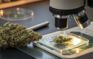 cannabis under microscope